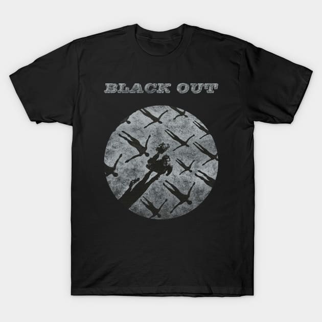 Muse Black Out T-Shirt by Ilustra Zee Art